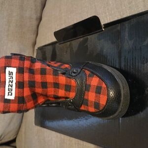 Sazzac Red and Black Plaid Shoes